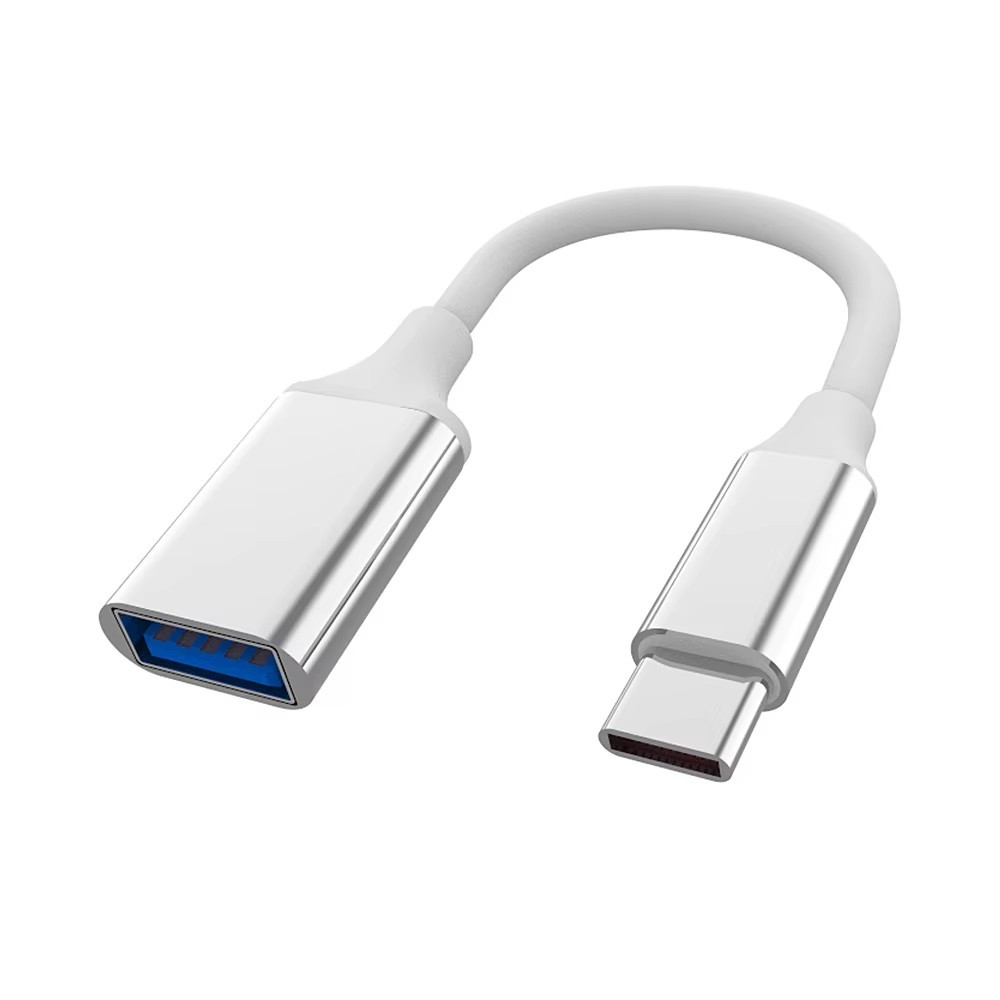 USB 3,0 tipo C OTG cable plata