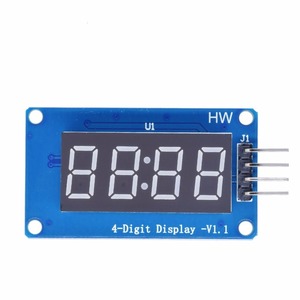 TM1637 LED-Anzeige modul für Arduino 7 Segment 4 Bits 0,36 Zoll Uhr RED Anode Digital Tube Four Serial Driver Board Pack
