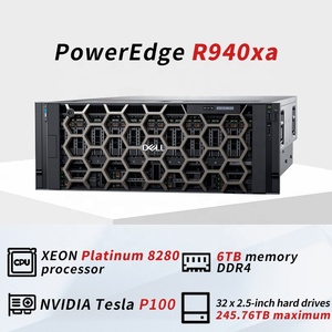 שרת מדף PowerEdge R940xa 4U הנמכר ביותר, מחשב עם מעבד Xeon Scalable, מעבד גרפי, ביצועים גבוהים, שרת מרכז נתונים ענן ארגוני - Product Image 2