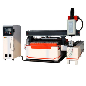 1325 <span class=keywords><strong>cnc</strong></span> roteador <span class=keywords><strong>4</strong></span> eixos atc máquina com rotação para trabalho em madeira