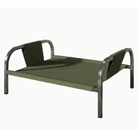 Cadre en acier épaissi, tissu Oxford vert militaire