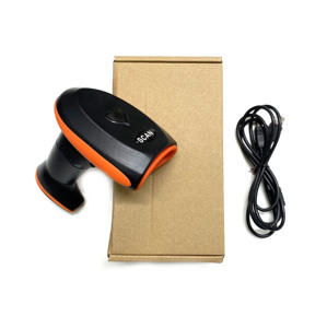 USB PS2和RS232手持式1D条形码扫描仪，带二维码阅读器塑料材料串行端口通信库存产品 - Product Image 2