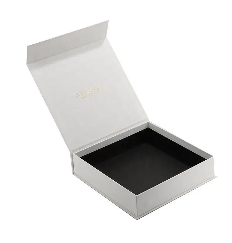 Imballaggio in cartone di design con Logo ecologico chiusura magnetica scatola regalo in carta magnetica rigida per scarpe nere personalizzate con logo