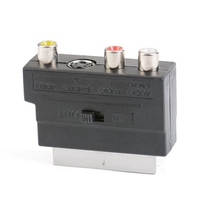 AV-Audio-und Video-SCART-Cinch-Wandler 21P Pin European Color Difference Line S-Anschluss stecker Netzteil adapter - Product Image 4