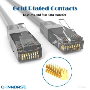 Cat5e 1Gbps 350 MHz cavo Ethernet rete 6 piedi Grey Computer LAN cavo con oro placcato RJ45 connettori - Product Image 2