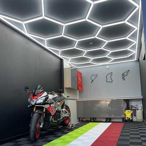 SUEZ Fast Install plafoniere a Led per officina di autolavaggio per interni Led esagonale Led per dettagli a soffitto - Product Image 6