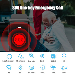 Benutzer definierte programmierte VK10 LoRa Smart Watch Safe LAN Notfall rettung im Freien GPS SOS IOS Magnetisches internes Kommunikation armband - Product Image 3