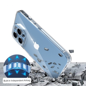 IPhone 15 için kılıf, Crystal Clear yumuşak TPU darbeye dört iç köşe hava yastığı koruma telefon iPhone için kılıf 13 14 15 Pro Max - Product Image 4
