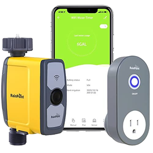 Smart Phone APP <strong>Controlled</strong> Wireless Soil Moisture <strong>Sensor</strong> with BLE Water <strong>Timer</strong> Plastic Pair for Garden Irrigation