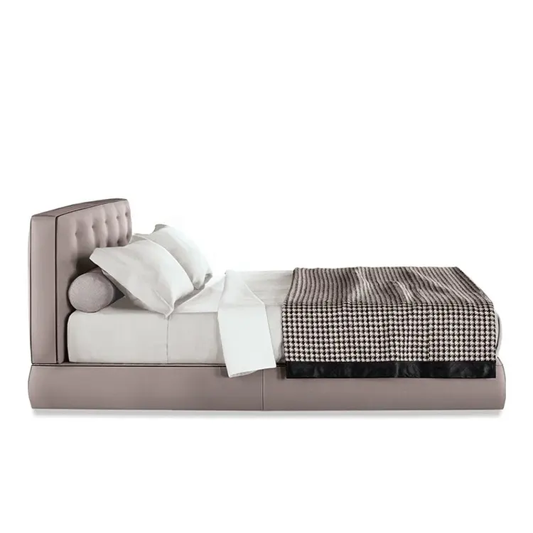 Juego de muebles tapizados para dormitorio, cama doble de estilo europeo, tamaño King, 180x200