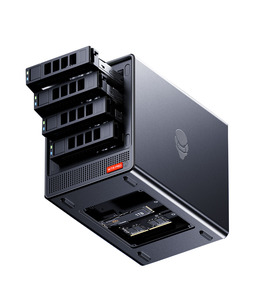 AMD Octa Core R5825U Mini PC Home <strong>Cloud</strong> Server 4-Bay HDD SSD Dual Display USB Type-C Dual LAN Home Media Storage NAS <strong>Computer</strong> - Product Image 2