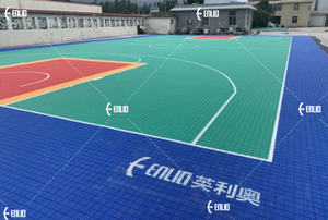 FIBA认可的专业篮球场联锁设计，由塑料软连接I制成 - Product Image 6