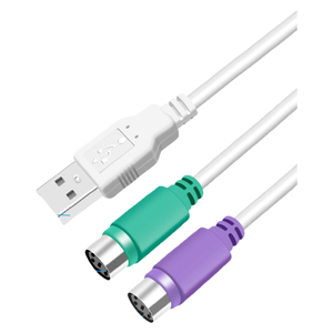 USB <span class=keywords><strong>PS2</strong></span>母转换器电缆工业键盘转换适配器铜鼠标接口键盘适配器电缆