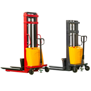 Facile da caricare/scaricare Pallet Semi-elettrico Stacker con sollevamento da 3000mm di 1.5 tonnellate di capacità Pallet elettrico sollevatore - Product Image 1