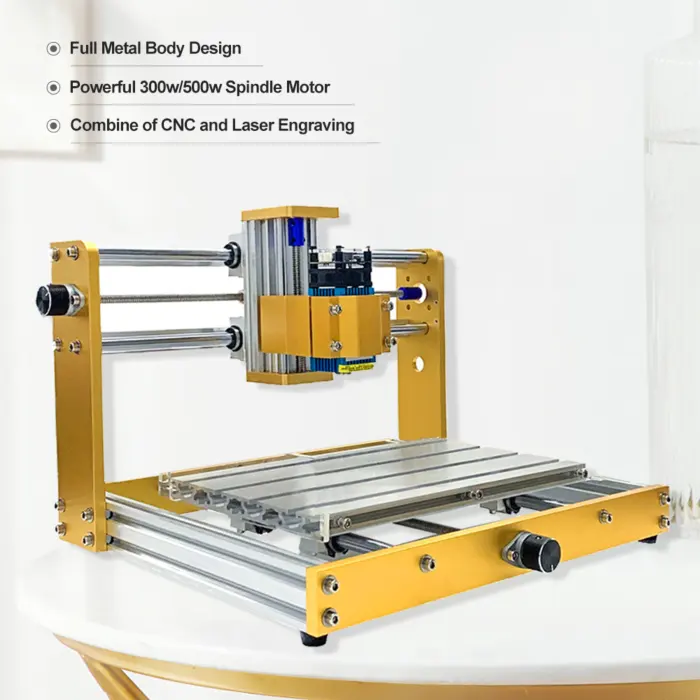 Mini Router Holz drehmaschine PCB Gravier maschine 3018 Plus CNC Lasers chneid maschine mit End schalter für Metall Glas Bambus