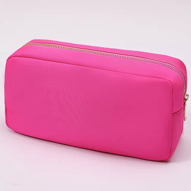 Rose red nylon bag