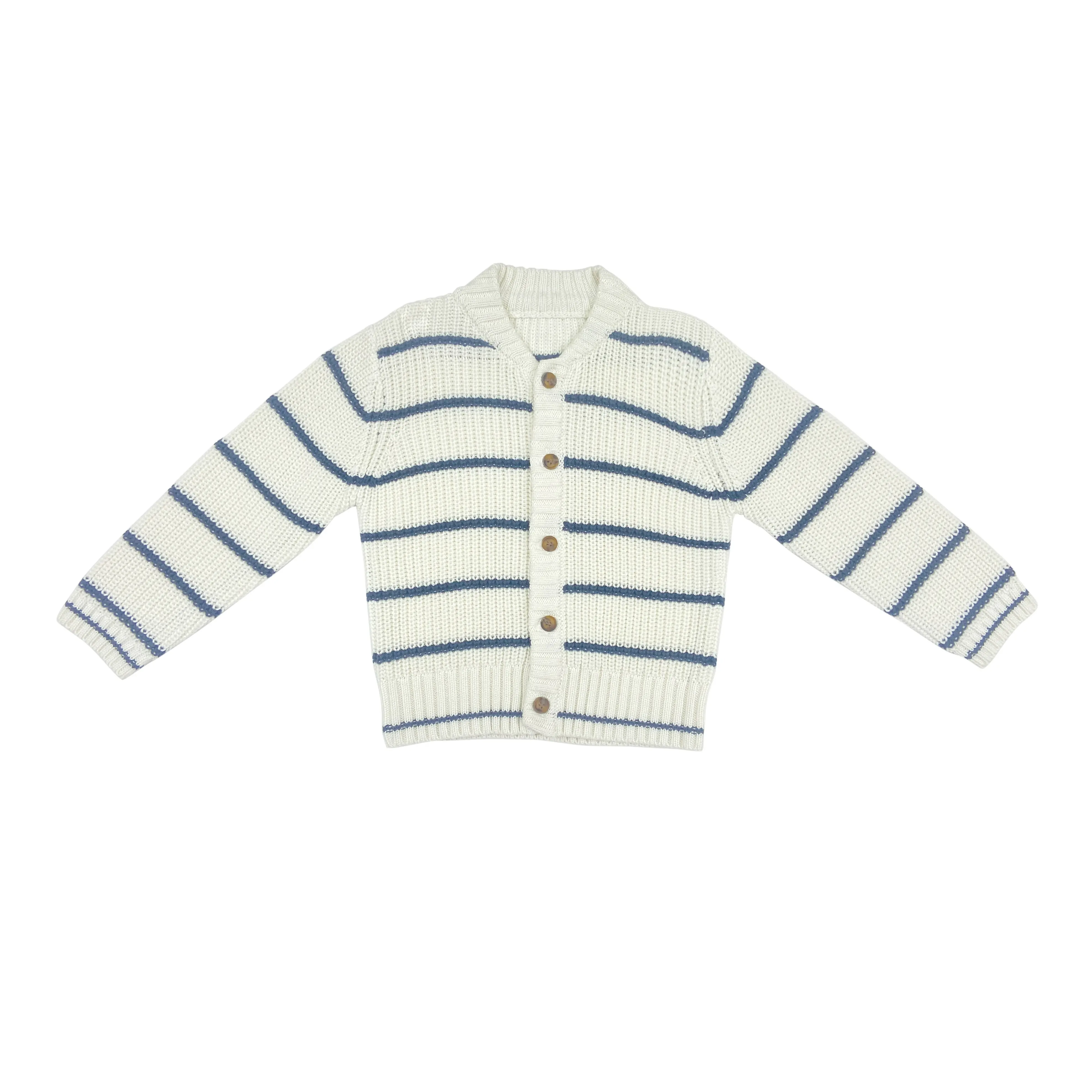 All'ingrosso inverno autunno personalizzato vestiti del bambino strisce maglione Cardigan Knnit per bambina ragazzo