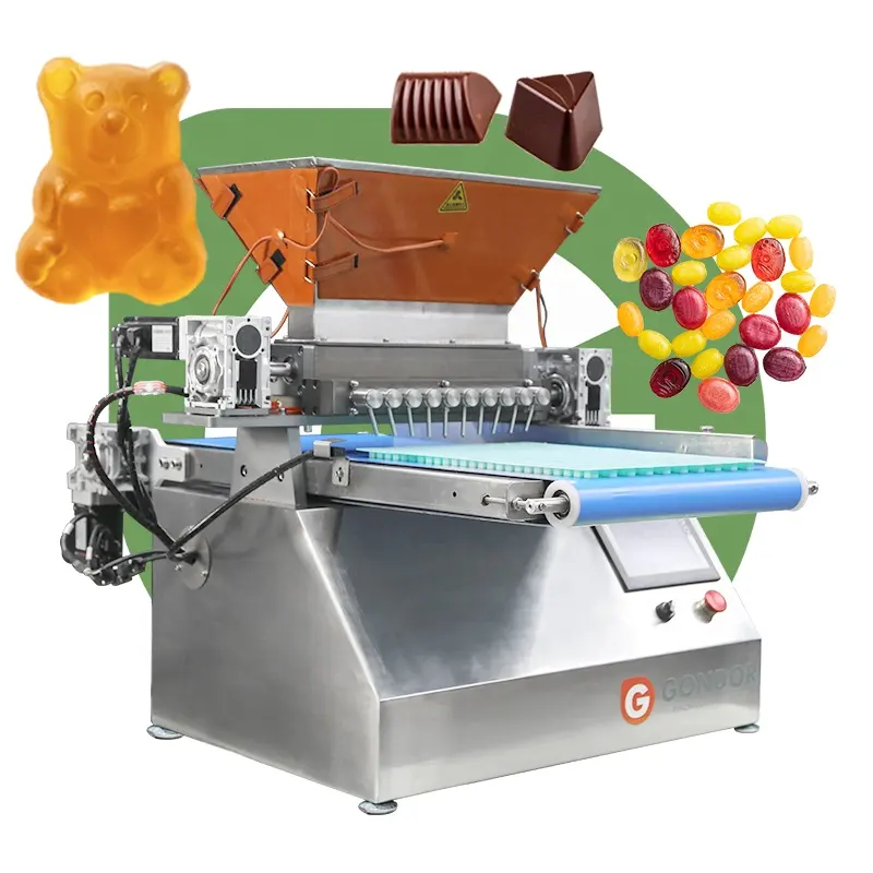 Desktop Fruitige Beer Laboratorium Fruitvorm Maker Worm Pour Depositer Gummy Jelly Candy Make Machine