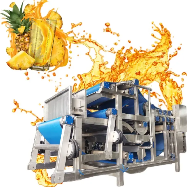 Grande capacidade máquina de suco de abacaxi planta processamento de frutas