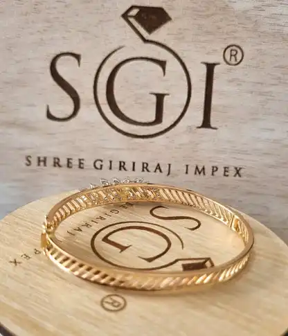 Stile tradizionale indiano diamante naturale Fg Vvs Vs braccialetto con 14k oro rosa tutto vendita materiale di migliore qualità