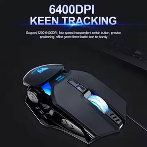 Programmabile Macro 6400DPI 7D Mouse regolabile LED RGB cablato USB Gamer Gamer Mouse da gioco vendite di fabbrica - Product Image 6