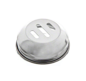 200ml Round clear Glass Storage <strong>Jar</strong> With Metal Silver Shaker - Product Image 3