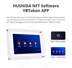 HUSHIDA акриловая рамка 10,1 дюймов цифровая фоторамка с MP3 / MP4 плеером многофункциональная электронная фоторамка - Product Image 6