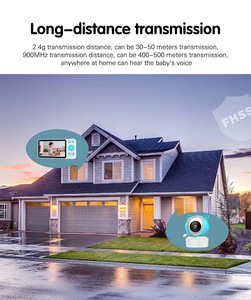 Video Baby Monitor con fotocamera 1080P Monitor WiFi Smartphone temperamento sensore di umidità 5 pollici schermo Tuya APP baby <span class=keywords><strong>Camera</strong></span>