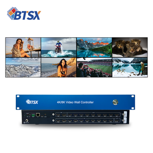 Настенный контроллер Bitvisus 4K60 8 в 9, Rs232, HDMI/DP, сетевой веб-контроль, 2x2, видео настенный матричный контроллер - Product Image 1