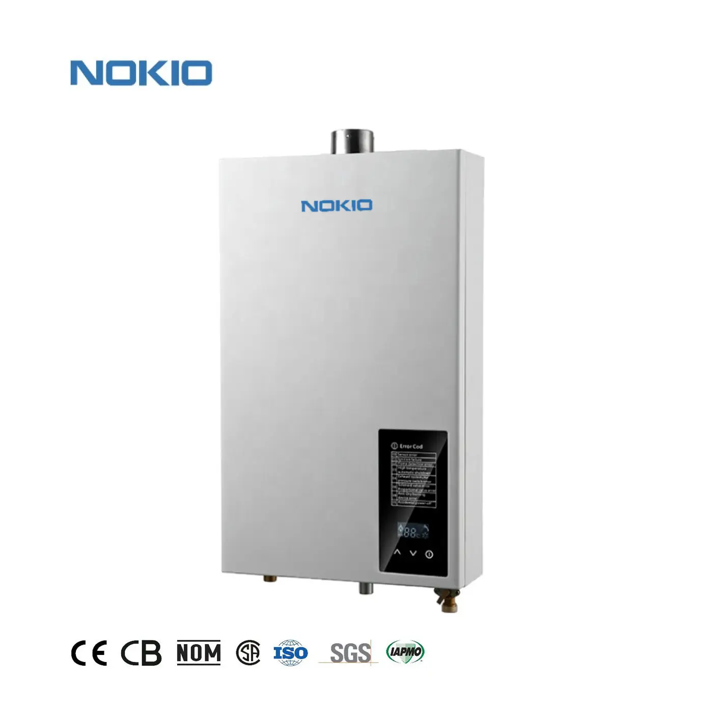 NOKIO ad alta efficienza Tankless scaldabagno istantaneo appendere a parete digitale bagno doccia a Gas Geyser