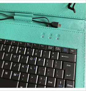 Machen Sie Kamera löcher Designs Universal Android 9.7 10,1 Zoll Tablet PC Leder Tastatur Fall mit Micro USB Typ C Kabel Tastatur - Product Image 1