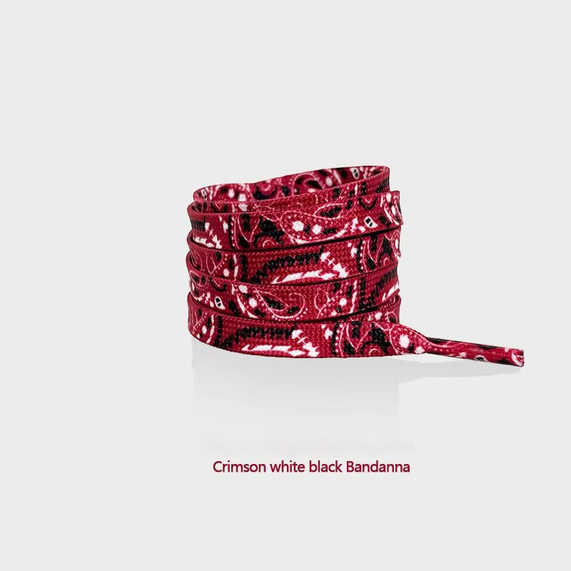 Bandana rouge foncé blanc noir