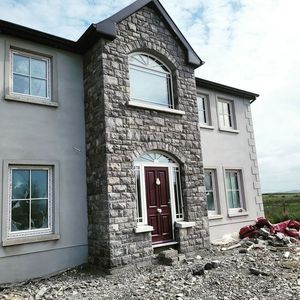 Natürliches bläuliches graues Kalkstein furnier für Neubauten Haus fassaden Grenz wände Innenausstattung Wände Verkleidung stein