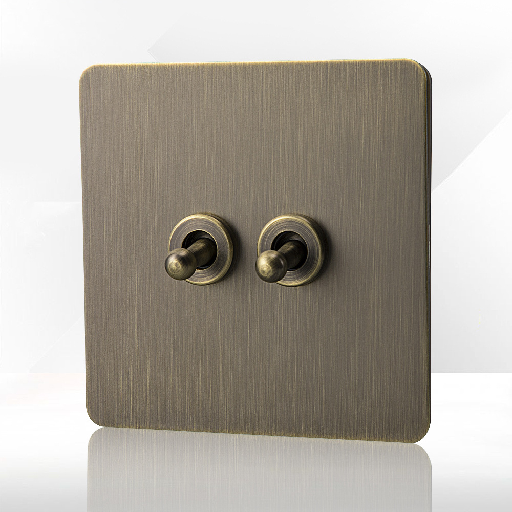 2 gang 2 way(toggle switch)
