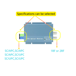 FTTH-OR20 serisi 1-2 Port SC konnektörleri ile CATV optik alıcı düğüm Fiber optik ağ 1550nm dalga boyu - Product Image 3