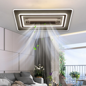 低噪音现代应用控制家庭卧室客厅220伏智能发光二极管吊扇带灯和遥控器 - Product Image 1