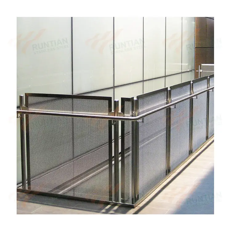 Groothandel Geperforeerde Plaatwerk Reling Vloer Gemonteerd Aluminium Balkon Lasergesneden Carve Panelen Reling