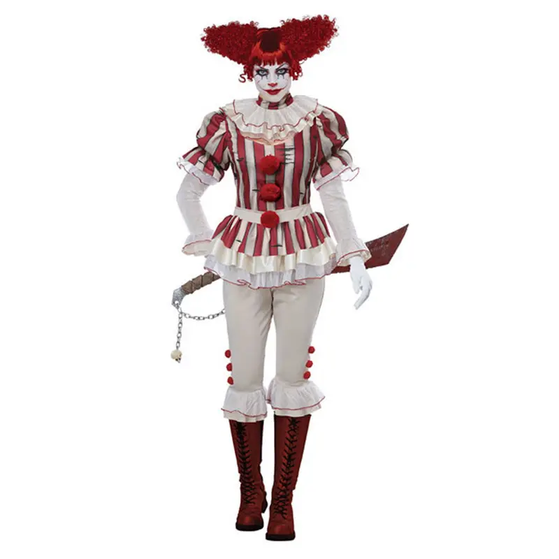 Disfraz de Halloween de circo, disfraz de payaso burlesco, baile de disfraces, uniforme de actuación de mago