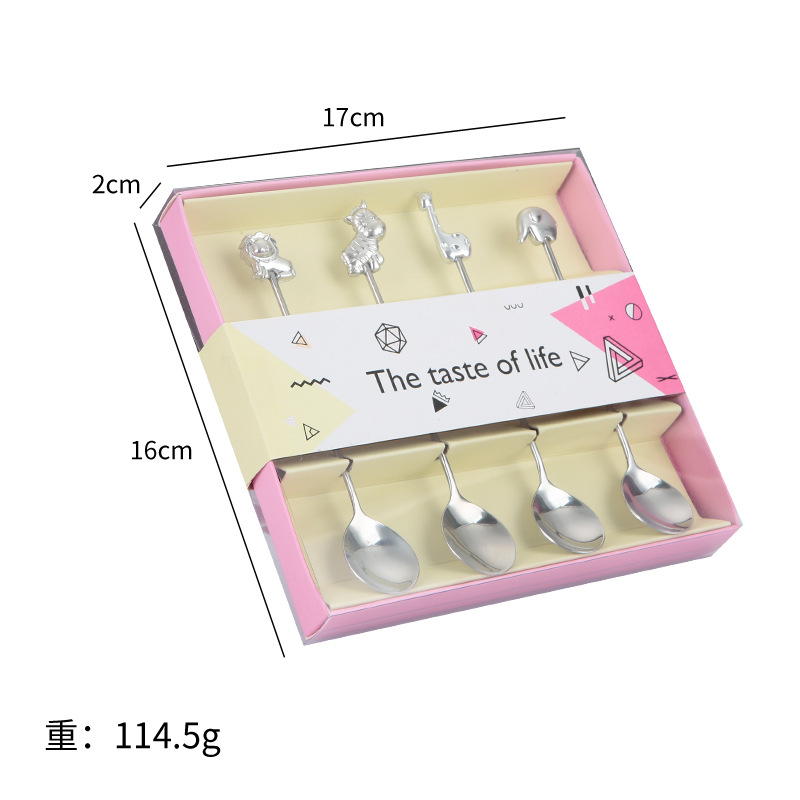 Set de 4 cuillères Argent