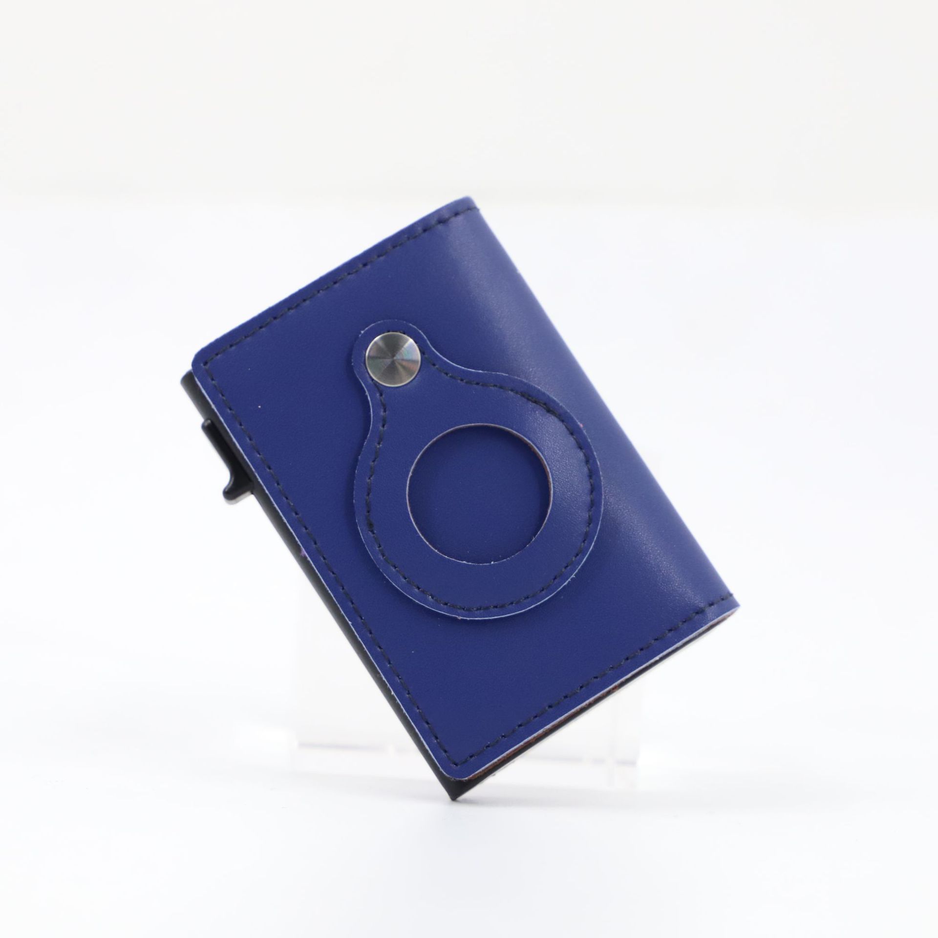 PU leather - blue