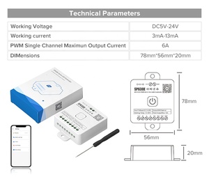Hot SP630E All in One LED <strong>Controller</strong> 5CH <strong>PWM</strong> SPI Pixels Light Strip WS2812B WS2811 SK6812 FCOB 5050 RGB RGBW CCT Music DC5V-24V - Product Image 3