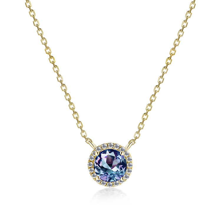 Brass 18k Yellow Gold Plated Ladies Necklace