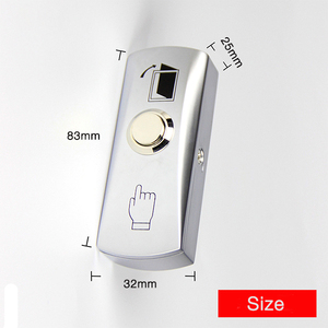 Superficie di Montaggio Mini Metallo In Lega di Alluminio Porta di Uscita Pulsante di Rilascio Interruttore Interruttore di Pulsante per il Controllo di Accesso - Product Image 5