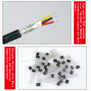 Capteur de température numérique DS18B20 avec étanchéité au rouleau, étanche et résistant à l'huile, câble RVVP de haute qualité - Product Image 4