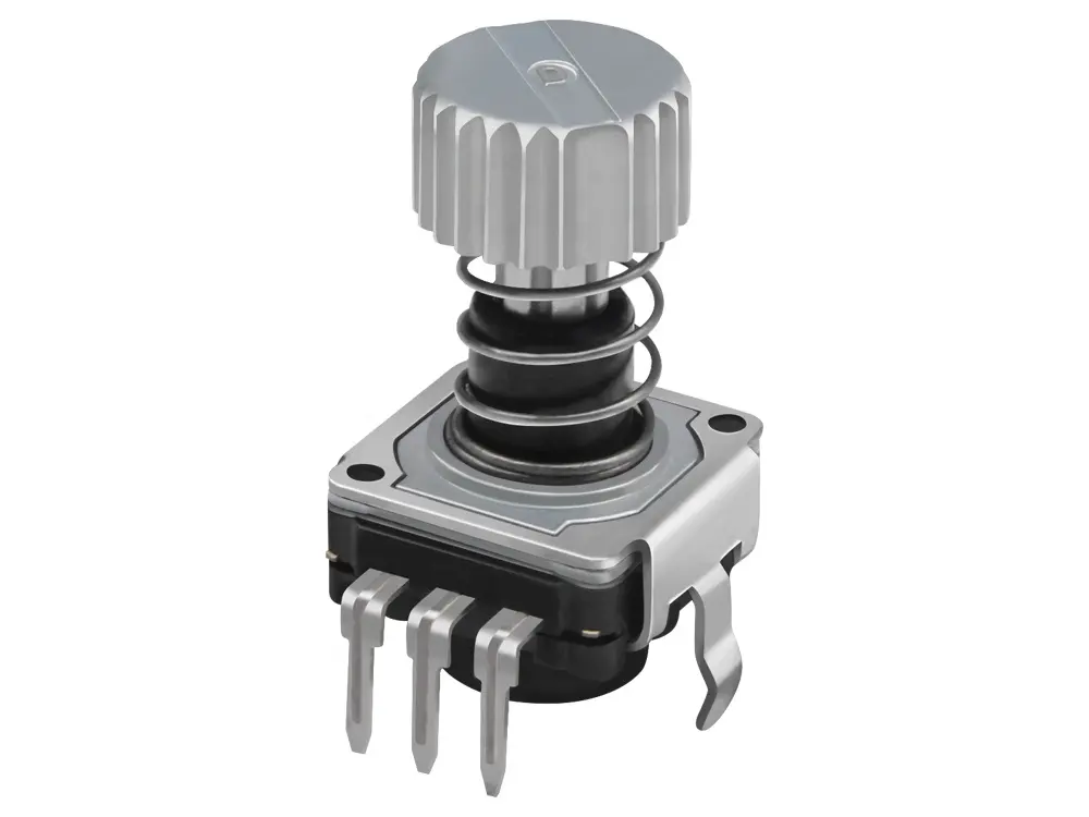 Interruptor de codificador rotatorio mini EC11 codificador rotatorio barato interruptor de codificador rotatorio de empuje de fábrica