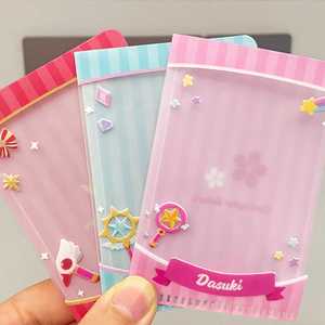 Tùy Chỉnh Mini Hai Lớp PVC Thẻ Bảo Vệ 3Inch Nhỏ Trong Suốt Phim Hoạt Hình Thư Mục Người Nổi Tiếng Hình Ảnh Tùy Chỉnh Thẻ Hàng May Mặc - Product Image 1