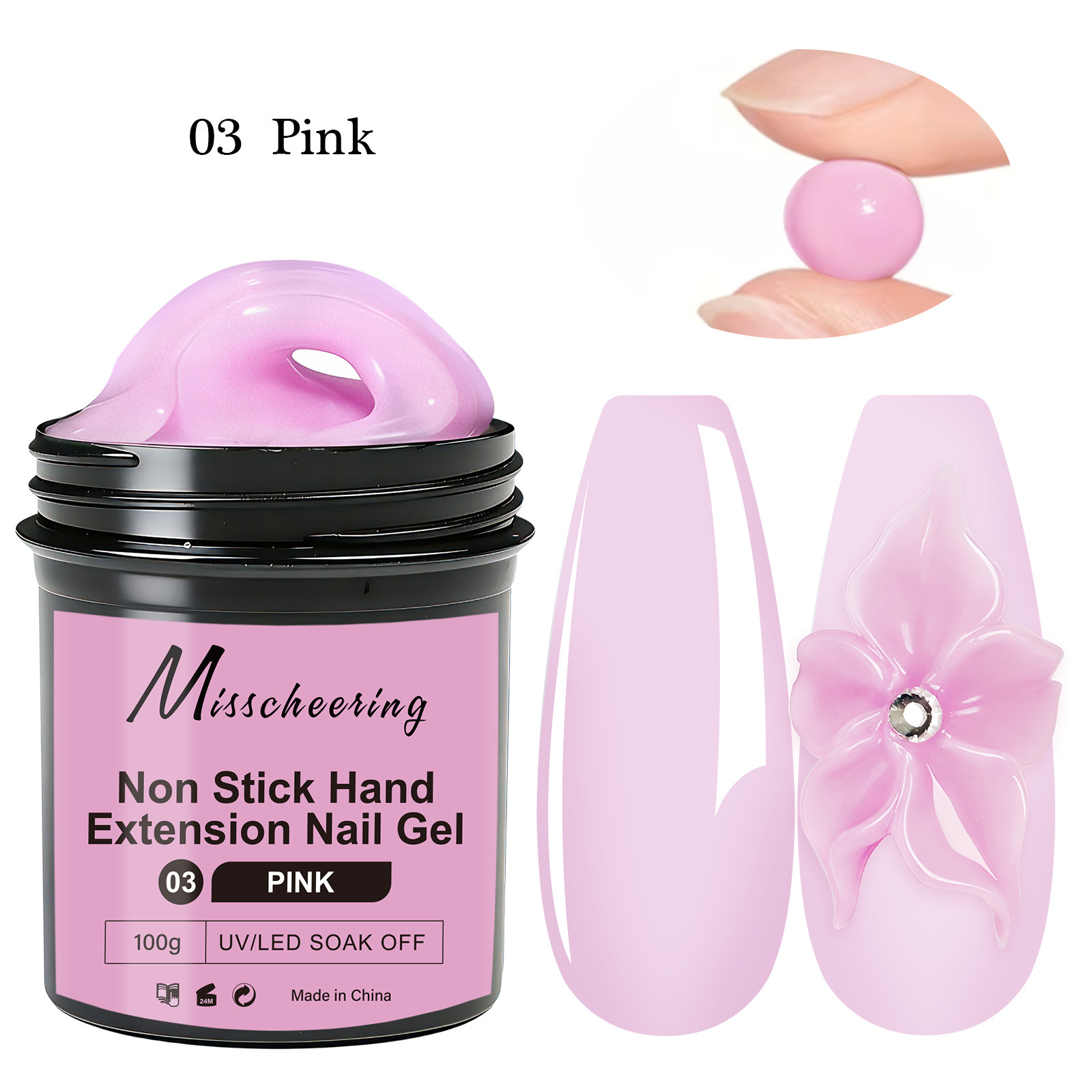 100g de gel d'extension de main antiadhésif 03