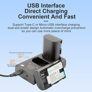 מטען סוללה USB נייד כפול עבור קאנון eos 5ds r סימן i 5ds r סימן i 5d סימן iii מצלמות המפעל lp e6 סימן i מטען 5D