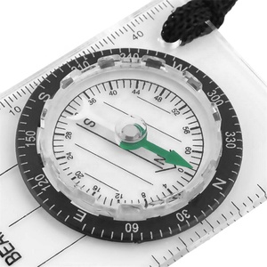 Outdoor Hiking Survival Light Weight Orienteering Compass Professional Mini Compass with Scale Ruler - Product Image 2