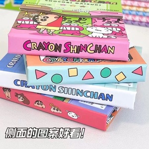 Crayon Shin-chan A5 Portable <strong>Notebook</strong> <strong>with</strong> Magnetic Button Coil Same Style Xiaohongshu <strong>Colorful</strong> Pages and Sticky <strong>Notes</strong> - Product Image 6
